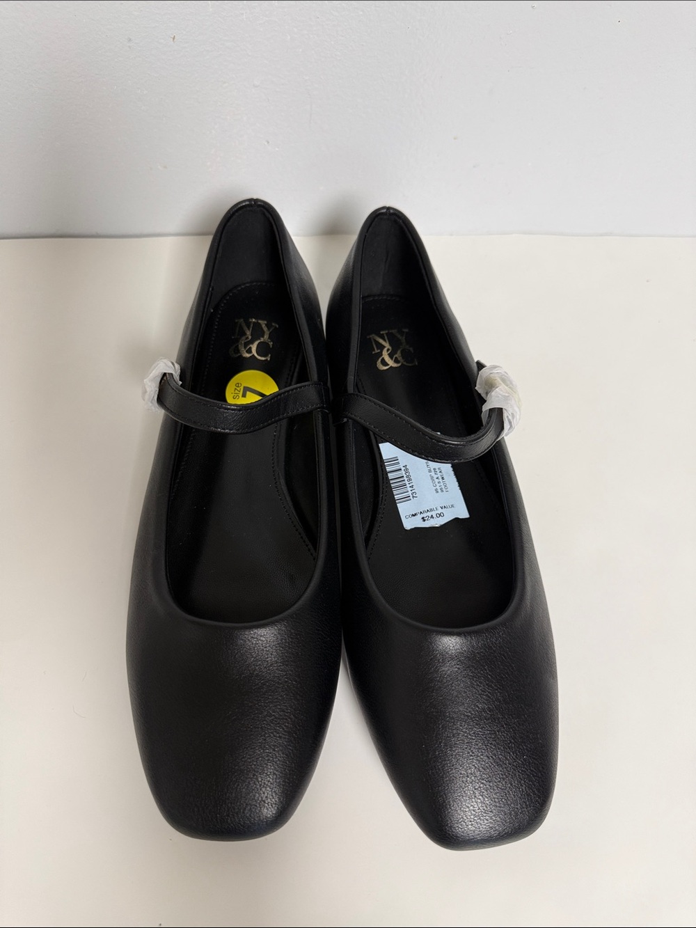 New York & Company Black Mary Jane Flat Loafers